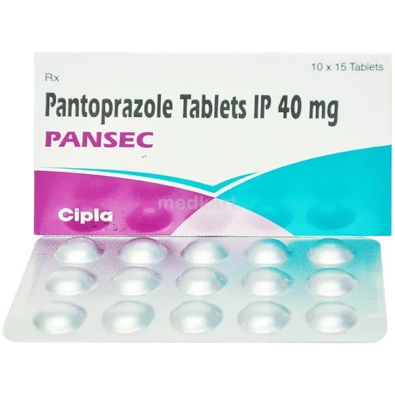 pansec 40mg tablet 15's